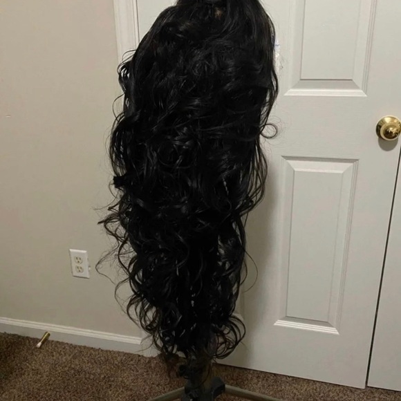 💜New30-32”Beautiful Serenity 100%Brazilian Human Hair HD Transparent Lace Wig💜 - Picture 6 of 10